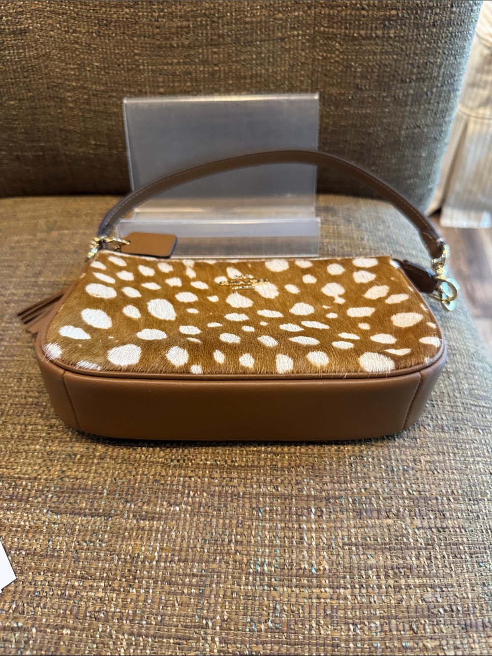 Coach Nolita 19 deer print calf hair mini shoulder bag with hangtag NWT - Picture 6 of 8